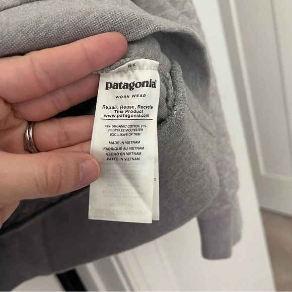 Patagonia Gray Pullover Snap-T Quilted Cotton - Picture 3 of 4